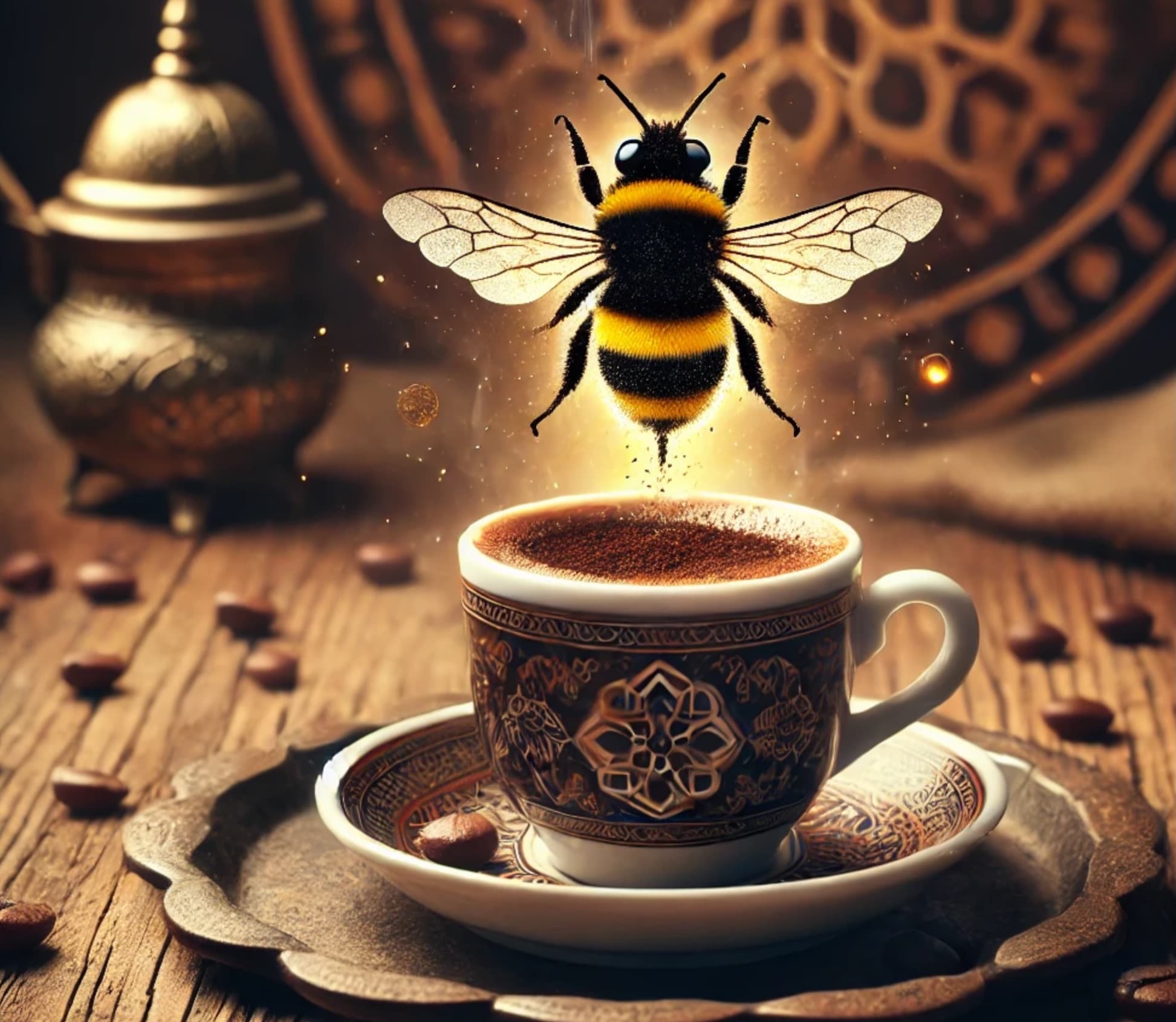 Kahve falında bal arısı sembolü