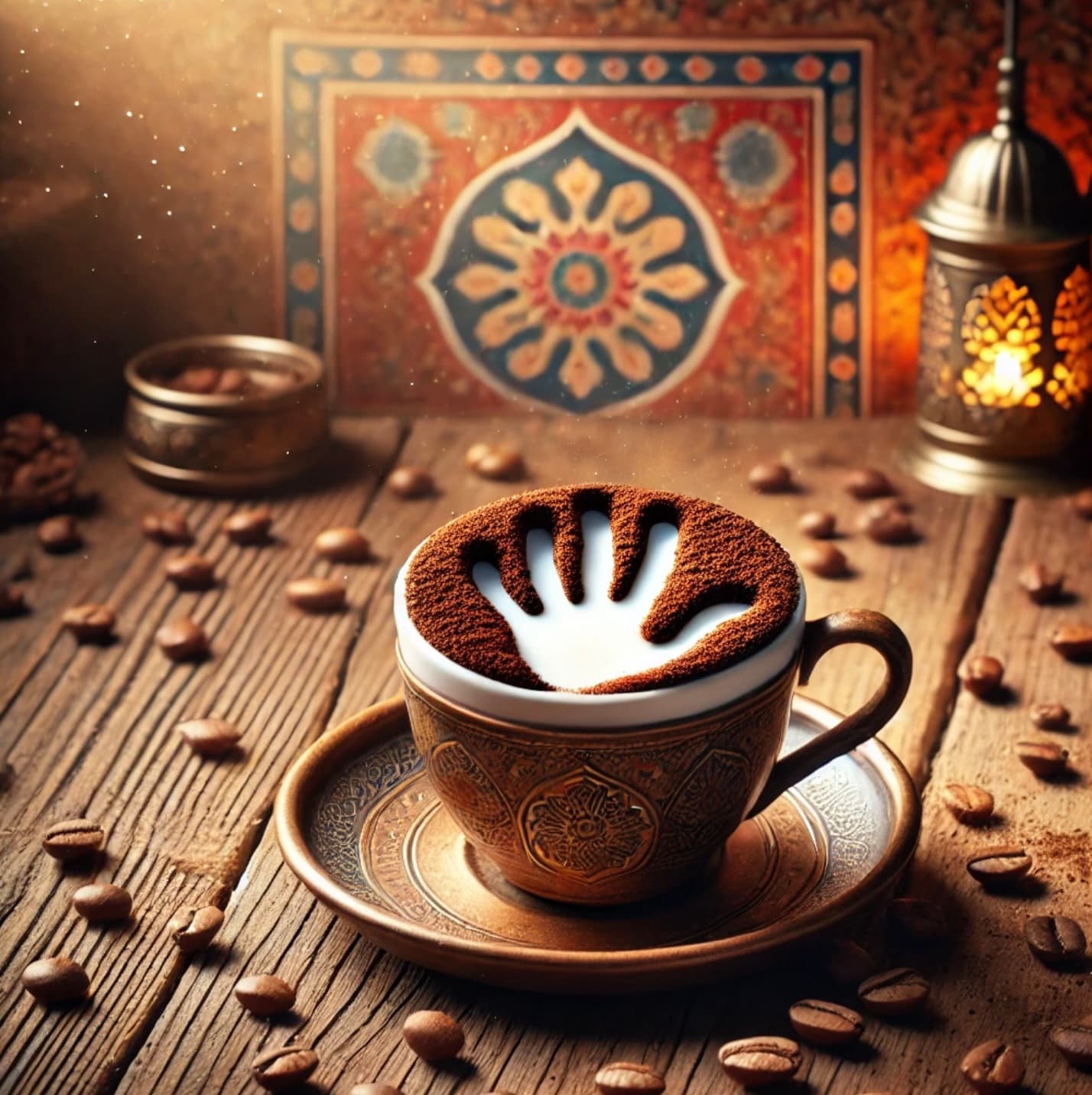 Kahve falında el sembolü